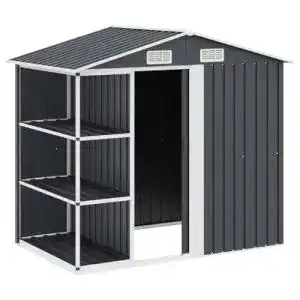 Gartenhaus Kunststoff vidaXL Gartenhaus, Regal 205x130x183cm