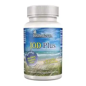 Jodtabletten BIOMENTA Jod Plus, 4 Monatskur, 120 Jod Tabletten