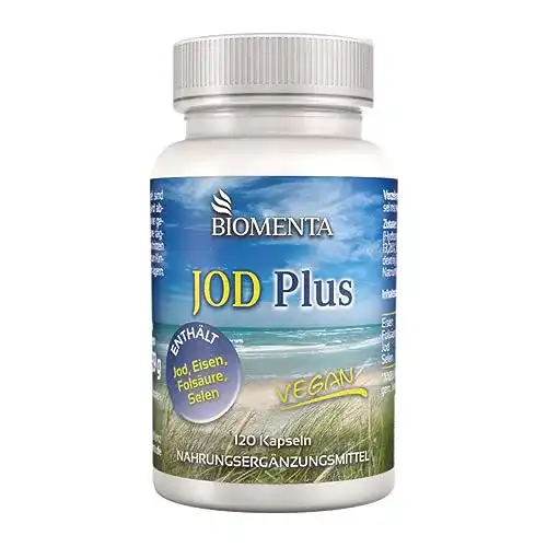 Jodtabletten BIOMENTA Jod Plus, 4 Monatskur, 120 Jod Tabletten