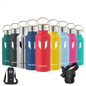 Trinkflasche 1 Liter Super Sparrow Trinkflasche Edelstahl 500ml