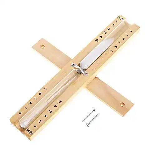 Sauna-Sanduhr Gobesty Sanduhr Sauna, 15 Minuten Holz