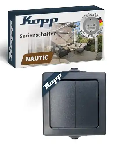 Lichtschalter Kopp Nautic Serienschalter, Aufputz, für Feuchtraum