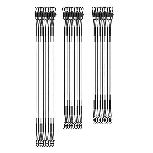 Stahlvorfach SAVITA 30Pcs Vorfach Angeln Hecht Angelwirbel