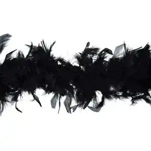 Federboa Trimits TD0076 Marabou-, Schwarz, 1.8 metre x 12 cm