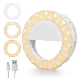 Ringlicht Handy Gospire Selfie Licht mit 60 Led Licht 3 Lichtmodi