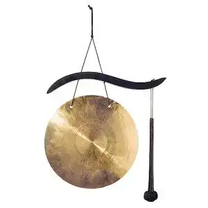 Gong Woodstock Chimes Woodstock Windspiel Hanging, Gold
