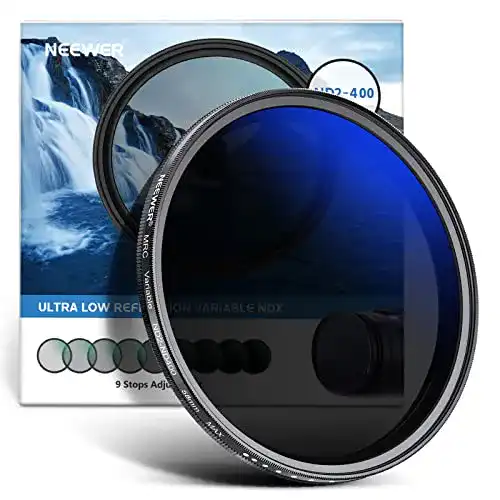 variabler-ND-Filter Neewer 58mm Variabler Graufilter ND2-ND400