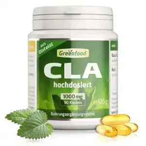CLA-Kapseln Greenfood CLA, 1000 mg, 90 Kapseln, hochdosiert