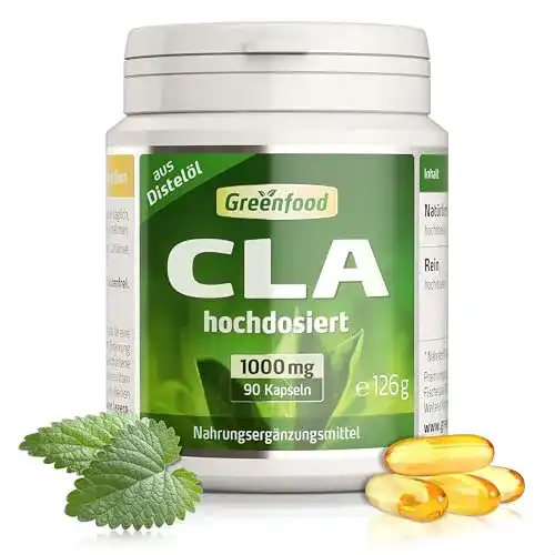 CLA-Kapseln Greenfood CLA, 1000 mg, 90 Kapseln, hochdosiert