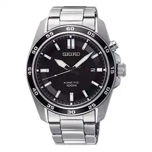 Seiko Automatik Seiko Herren-Uhr Kinetik mit Edelstahlband