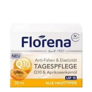 Q10-Creme Florena Anti-Falten Tagespflege Q10 u. Aprikosenkernöl