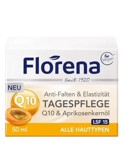 Q10-Creme Florena Anti-Falten Tagespflege Q10 u. Aprikosenkernöl