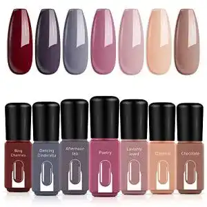 Gel-Nagellack modelones Gel Nagellack, 7 Farben Nude Red