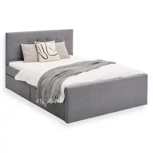 Stauraumbett (140×200) Homestyle4u 1883, Polsterbett