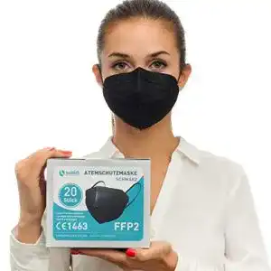 FFP2-Masken Schwarz Health2b FFP2 Maske Schwarz CE Zertifiziert