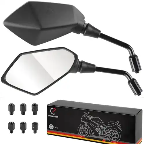 Motorradspiegel evermotor Universal Motorrad Rückspiegel