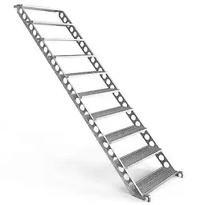 Bautreppe Scafom-rux , Baustellentreppe, Außentreppe f. 2 m Höhe