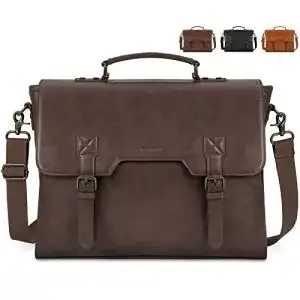 Aktentasche NEWHEY Umhängetasche Herren 15,6 Zoll Vintage