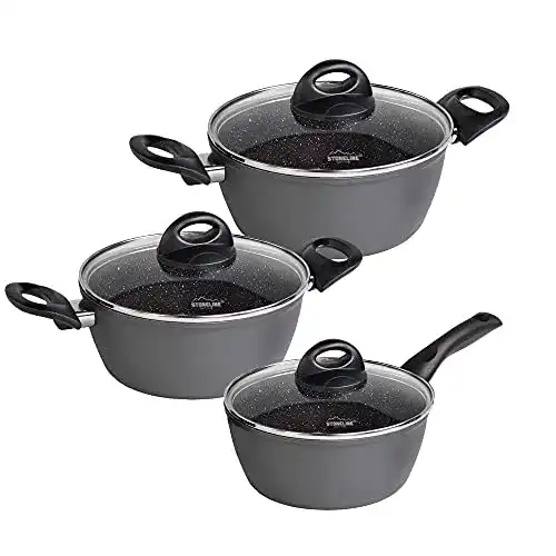 Keramik-Topfset STONELINE Ceramic Topfset für Induktion, 6 teilig