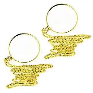 Monokel Goter 2 PCS HäNgende Lupe, Portable 5X Lupe -Objektiv