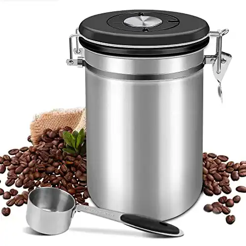 Kaffeedosen Shayson Kaffeedose Luftdicht, 1800ml, Edelstahl