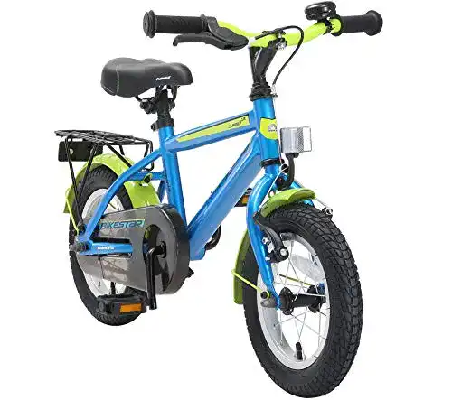 Kinderfahrrad 14 Zoll BIKESTAR Kinderfahrrad Blau & Grün