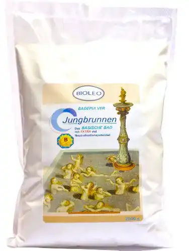 Basenbad Bioleo Jungbrunnen Basisches Badepulver 2000 g