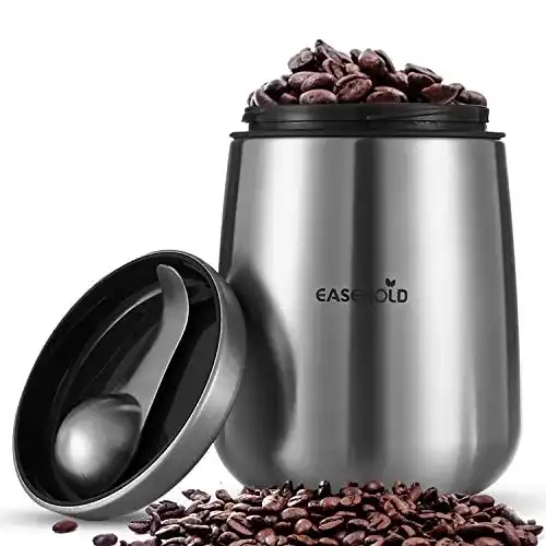 Kaffeedosen EASEHOLD Kaffeedose, Edelstahl mit Magnet Löffel