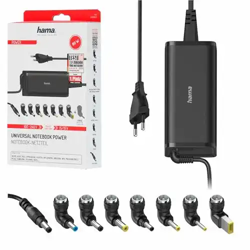 Universal-Netzteil Laptop Hama Notebook Netzteil 15V, 19V, 90W