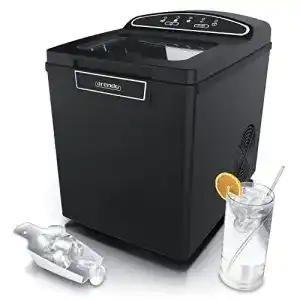 Eiswürfelmaschine Arendo, Edelstahl, 1,8 Liter, Status LEDs