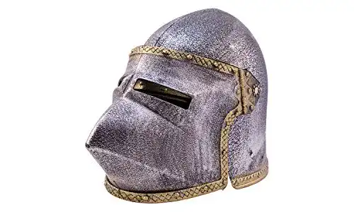 Ritterhelm Holzspielerei Krieger mit klappbarem Visier