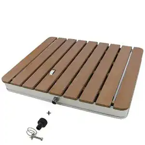 Bodendusche Spuppy Gartendusche Aussendusche Holz Bodenplatte
