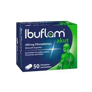 Ibuprofen Zentiva Pharma GmbH IBUFLAM akut 400 mg, 50 St