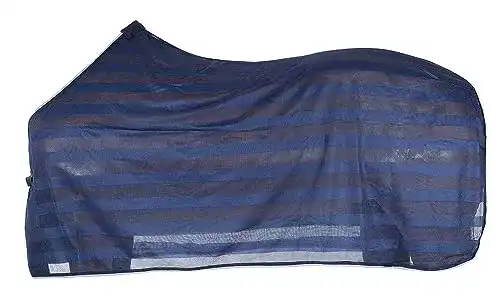 Fliegendecke Pferd PFIFF Fliegendecke, blau 115cm