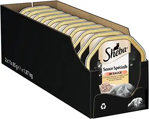Sheba-Katzenfutter Sheba Sauce Spéciale Putenhäppchen 22 x 85g