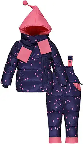Schneeanzug Kinder ZOEREA Mädchen Junge Süß Daunenjacke