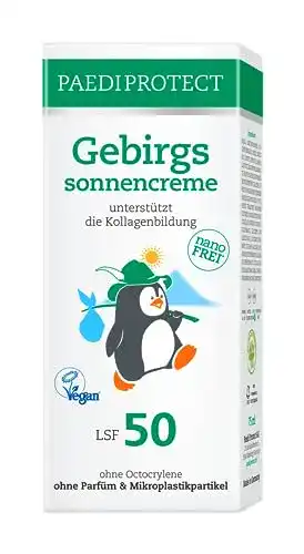 Vegane Sonnencreme PaediProtect Gebirgssonnencreme LSF 50