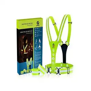 Warnweste LUMEFIT 8 helle LEDs (Gelb)