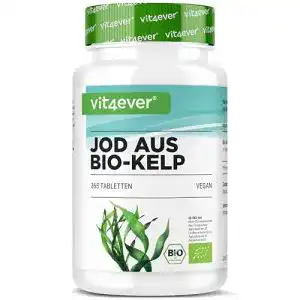 Kelp Vit4ever Bio (Natürliches Jod), 365 Tabletten je 200µg Jod