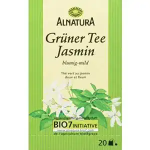 Alnatura-Tee Alnatura Bio Grüntee Jasmin, 20 Beutel, 6er Pack