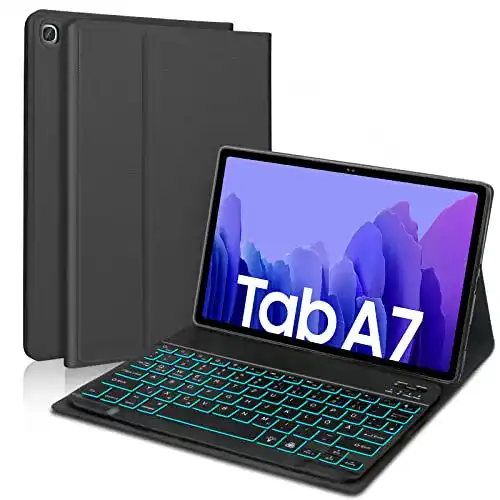 Samsung-Tab-A7-Hülle mit Tastatur D DINGRICH Tastatur Hülle