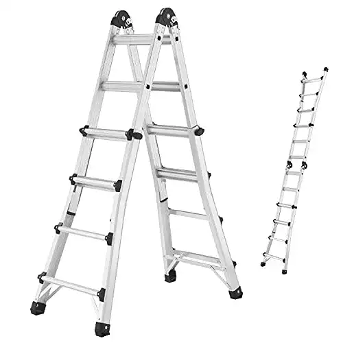 Treppenleiter Hailo M80 Alu-Multifunktionsleiter, 4 x 4 Sprossen