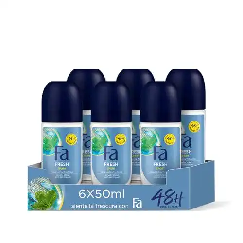 Deo-Roller Herren Fa Deo Roll-On Sport 6 Stück