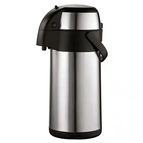 Die beste Pumpkanne 3 Liter axentia Airpot in Silber, Edelstahl, Doppelwand 2026 Test Bestseller Pumpkanne 3 Liter axentia Airpot in Silber, Edelstahl, Doppelwand