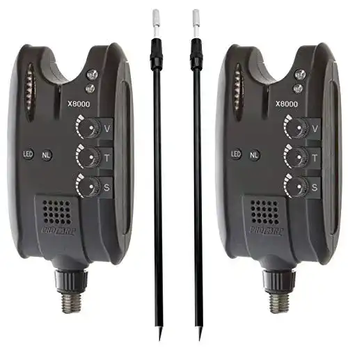 Bissanzeiger Cormoran 2x – Pro Carp X-8000 elektrischer High-Tech mit Tele Erdspeer
