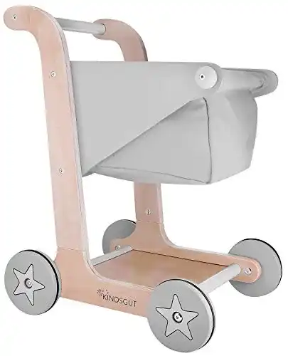 Kinder-Einkaufswagen Kindsgut Einkaufswagen aus Holz