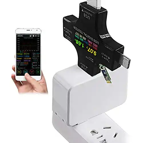 USB-Multimeter GeKLok USB-Typ-C Sicherheitstester, USB-C