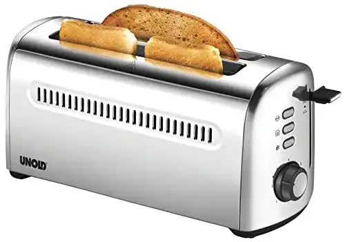 Doppel-Langschlitztoaster Unold 38366 Toaster 4er Retro, 1500 W