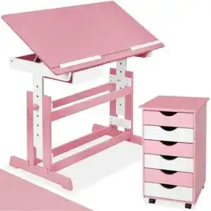 Kinderschreibtisch TecTake 800062 mit Rollcontainer