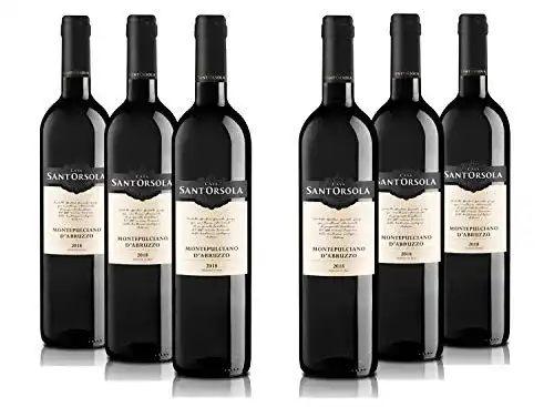 Italienischer Rotwein Sant’Orsola Montepulciano DOC Abruzzo 6 x